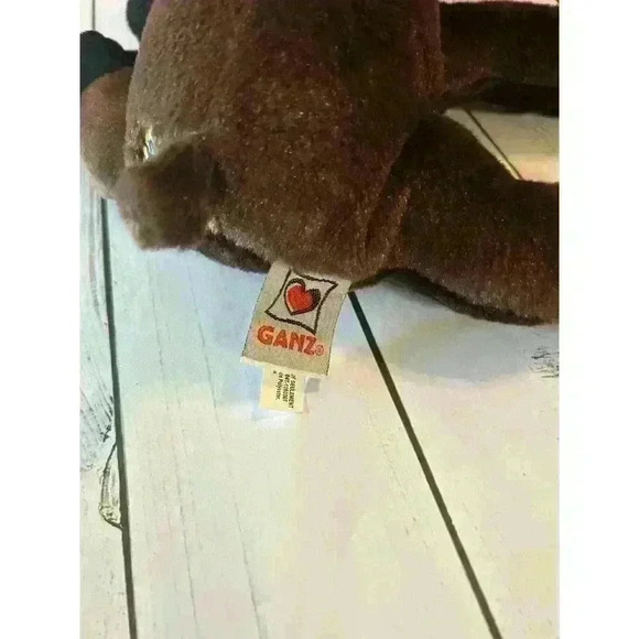 Ganz Webkinz Moose Stuffed Animal Plush HM375 Brown Embroidered No Code Retired - Picture 3 of 4